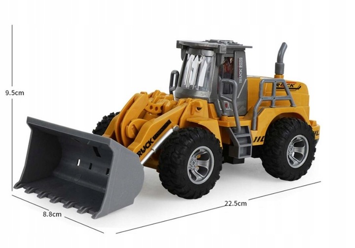 ZABAWKA DLA DZIECI BULDOŻER SPYCHACZ KOPARKA STEROWANA NA PILOT |WIEK 3+|