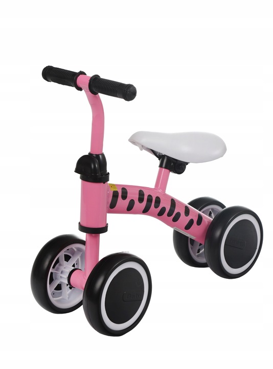 Dziecięcy rowerek biegowy Webben Zebra Różowy Jeździk dla dziewczynki