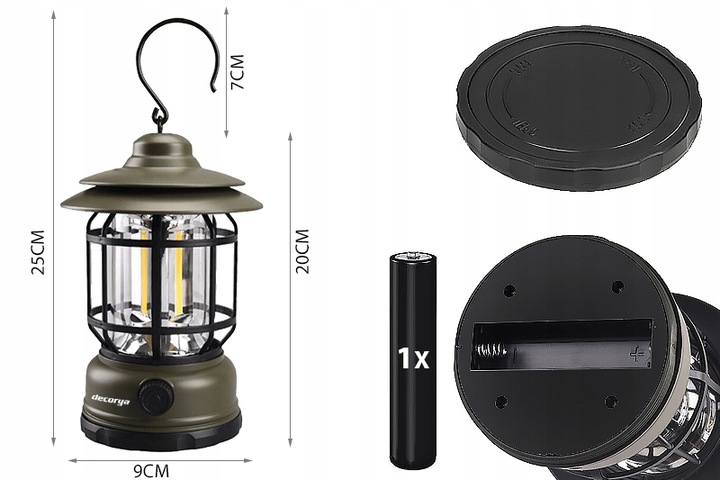 LAMPA LAMPKA LED TURYSTYCZNA AKUMULATOR KEMPINGOWA DO NAMIOTU ŁADOWANA USB