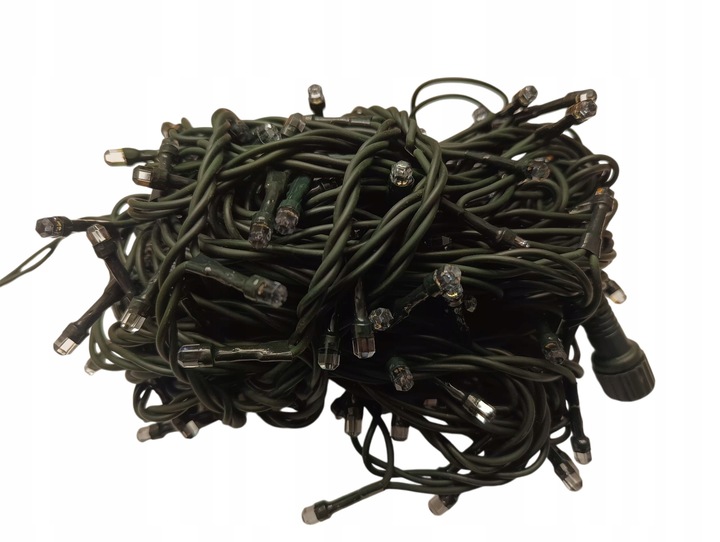 LAMPKI CHOINKOWE Z EFEKTEM FLASH 160 LED GRUBY ZIELONY KABEL GRUBA DIODA