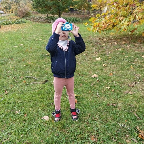 APARAT CYFROWY DLA DZIECI NIEBIESKI FULL HD + KARTA 32GB GRY