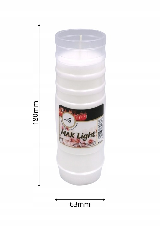 Znicze Wkłady do zniczy Max Light 5 dni - 16 sztuk - Długo palące