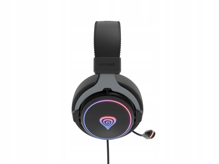Słuchawki 7.1 GENESIS Neon 764 RGB z Mikrofonem PC/PS4/PS5/Android Czarne