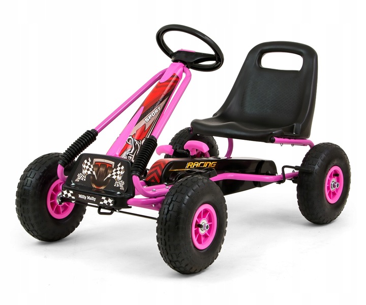 Gokart na pedały Milly Mally Thor Pink