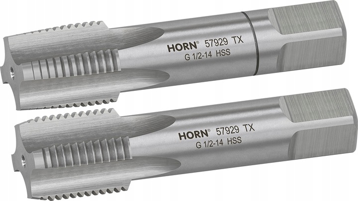 GWINTOWNIKI 1/2 CALA - 14 CALOWE do RUR GWINTOWNIK zestaw 2szt HSS DIN5157