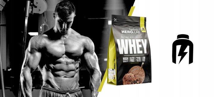 Białko koncentrat serwatkowe WPC 750 g Instant Whey czekolada orzech hiro
