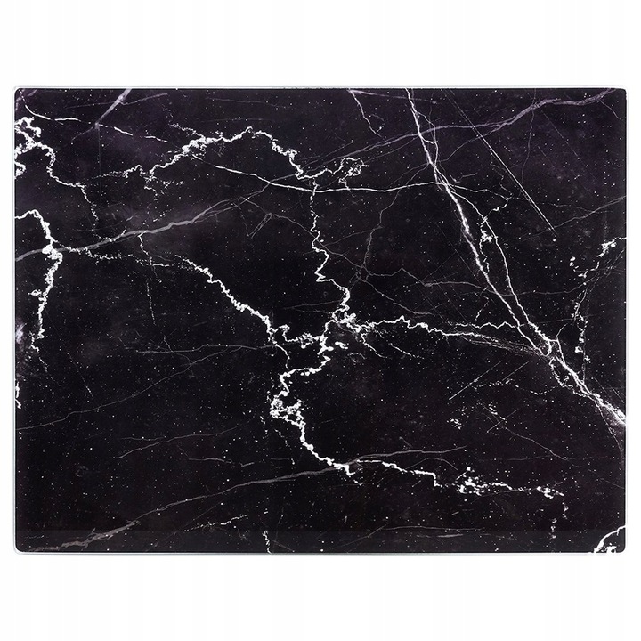 Deska KUCHENNA do krojenia szklana antypoślizgowa CZARNY MARMUR 30x40 cm