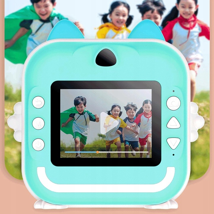 APARAT CYFROWY NATCHMIASTOWY Z DRUKARKĄ DLA DZIECI GRY ROLKI N