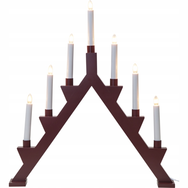 Świecznik adwentowy ZACK drewniany czerwony