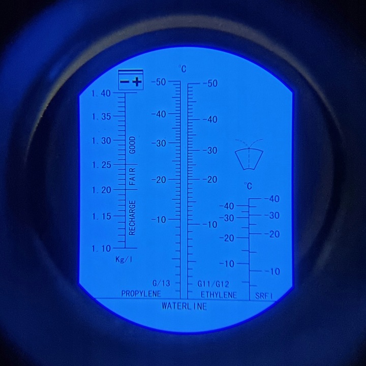 REFRAKTOMETR TESTER PŁYNU CHŁODNICZEGO ELEKTROLITU