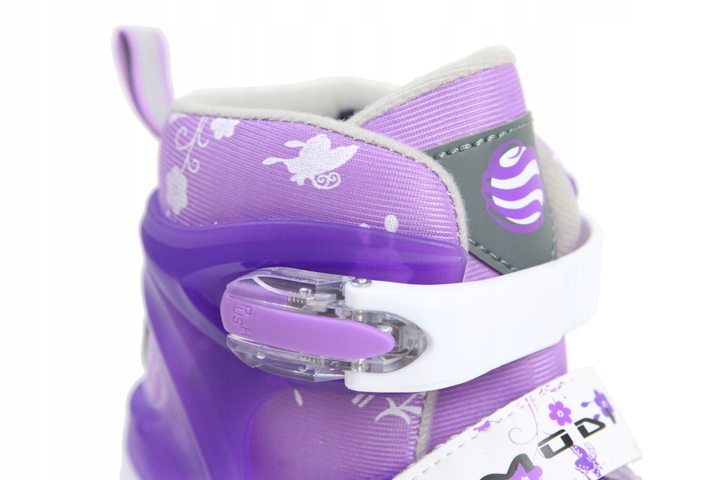 Rolki SAPHIRE 2 regulowan kauczuk 34-37 LED Świecą