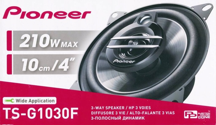 PIONEER TS-G1030F GŁOŚNIKI 30W-210W 10 cm 3 DROŻNE