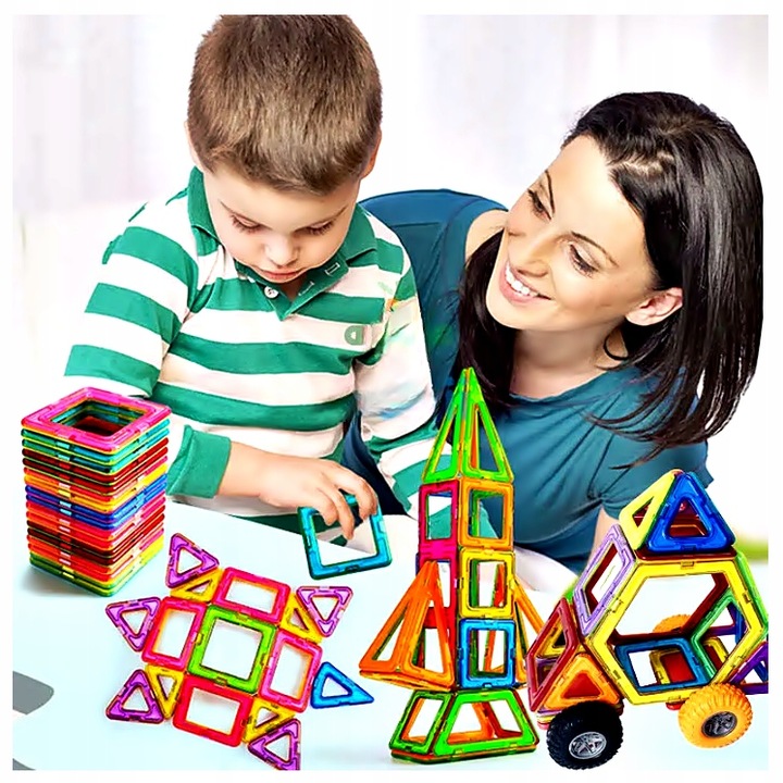 Klocki Magnetyczne – Buduj, Twórz I Odkrywaj Świat , Zostań Budowniczym!