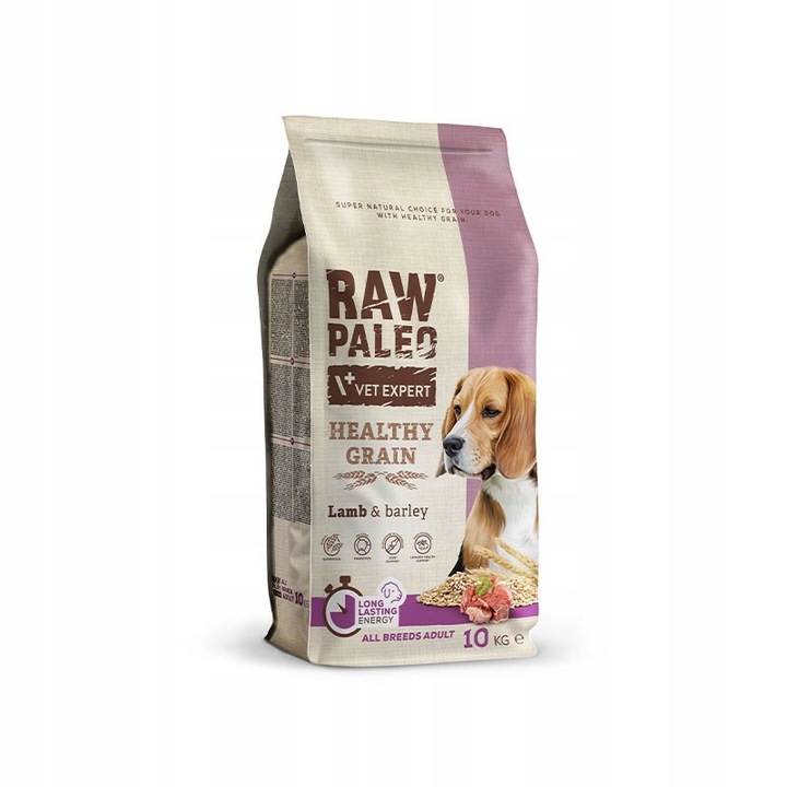 RAW PALEO HEALTHY GRAIN ADULT LAMB & BARLEY 10KG