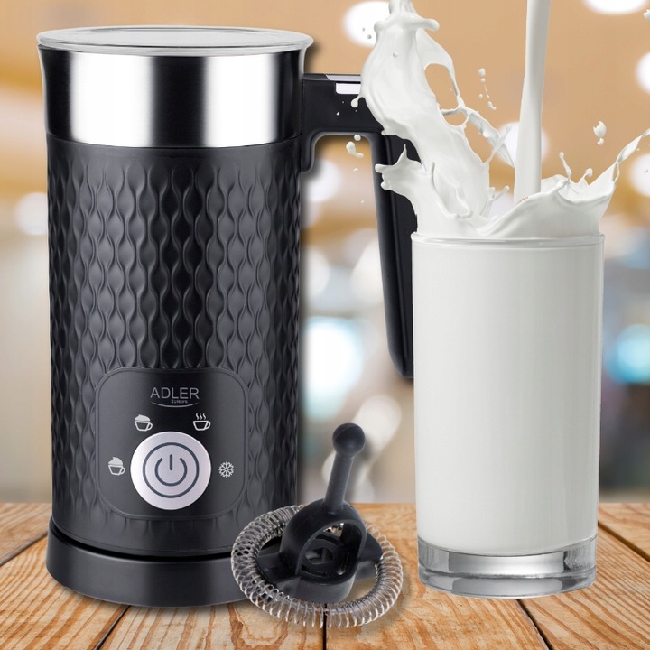 SPIENIACZ ELEKTRYCZNY DO MLEKA PODGRZEWACZ 2w1 Cappuccino Latte 4 Funkcje