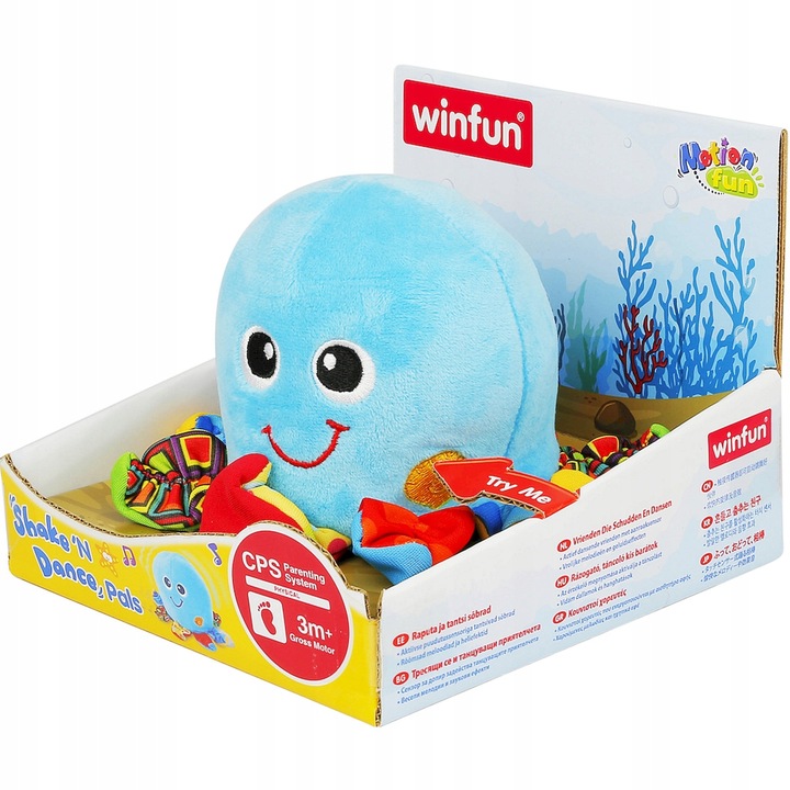 SMILY PLAY Interaktywna OŚMIORNICA edukacyjna 3m