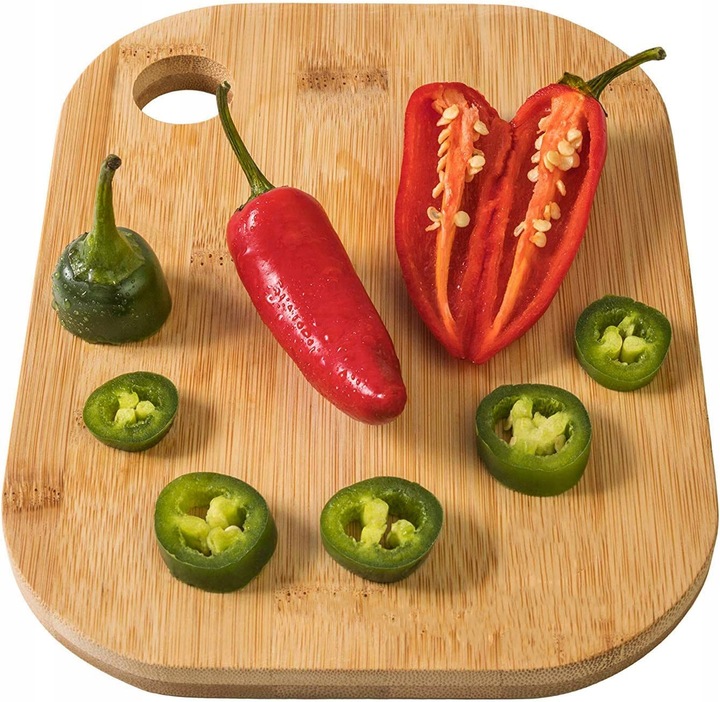 DESKA DO KROJENIA SERWOWANIA DREWNIANA BAMBUSOWA ZESTAW 3 DESEK KUCHENNYCH