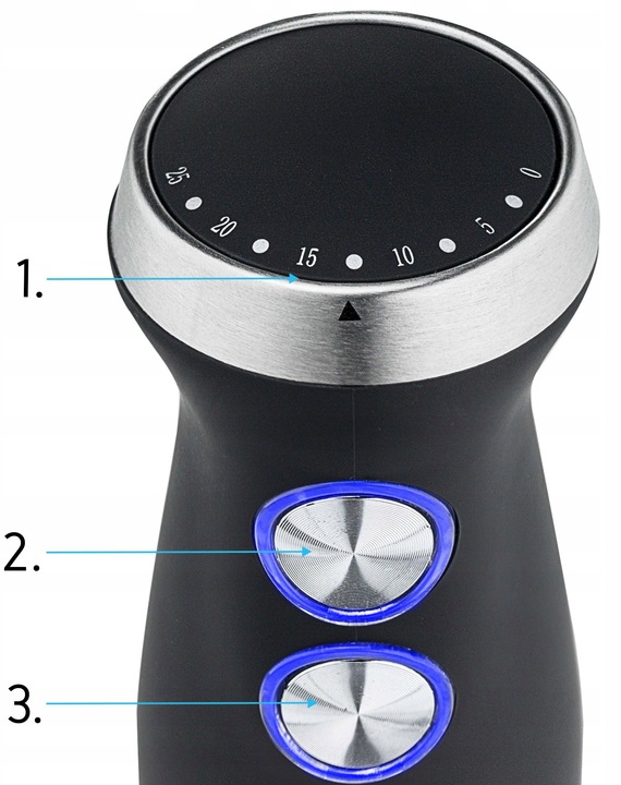 8w1 Blender ręczny Wielofunkcyjny Yoer +Tytanowe ostrza 1500W +14 ELEMENTÓW