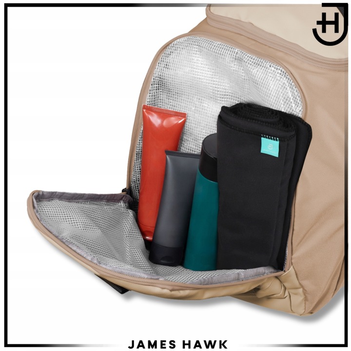 Torba sportowa podróżna damska Plecak 2w1 Treningowa wodoodporna James Hawk