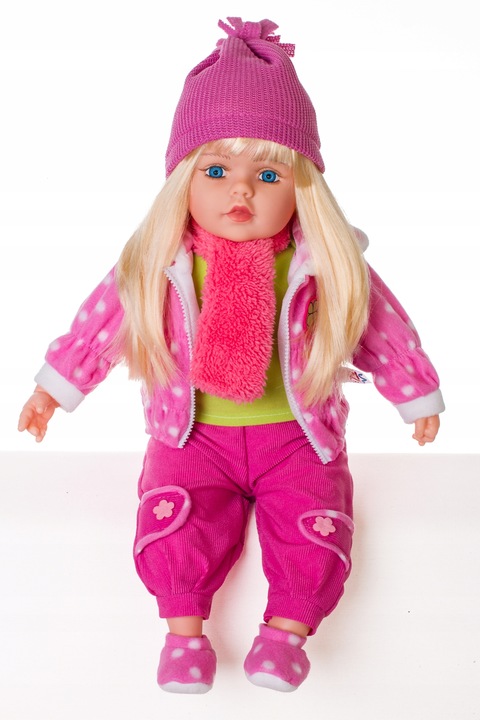 DUŻA LALKA dla dzieci BOBAS MÓWI, ŚPIEWA 60 cm G