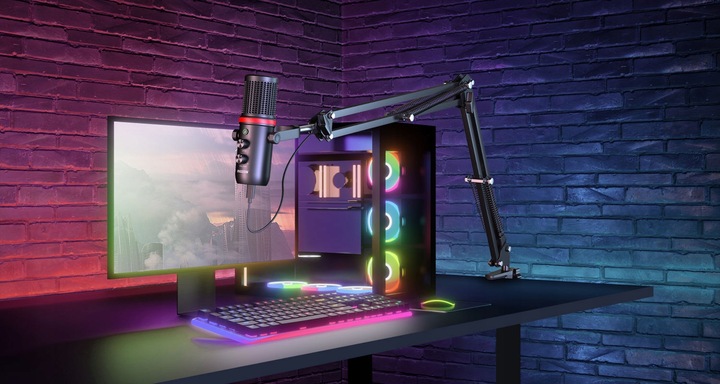 MOZOS MKIT-GX MIKROFON DO KOMPUTERA USB GAMINGOWY POJEMNOŚCIOWY