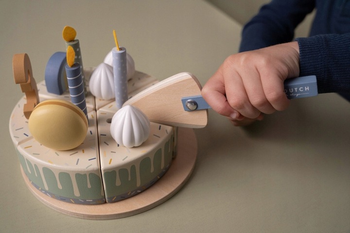 LITTLE DUTCH DREWNIANY TORCIK TORT URODZINOWY