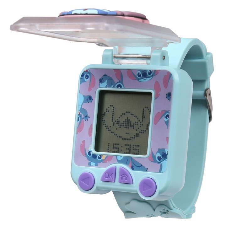 Stitch Wielofunkcyjny zegarek edukacyjny z grami, alarm, stoper dla dzieci
