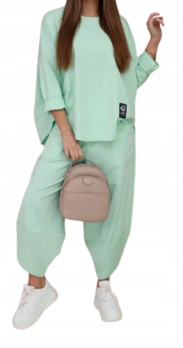 KOMPLET luźny biały