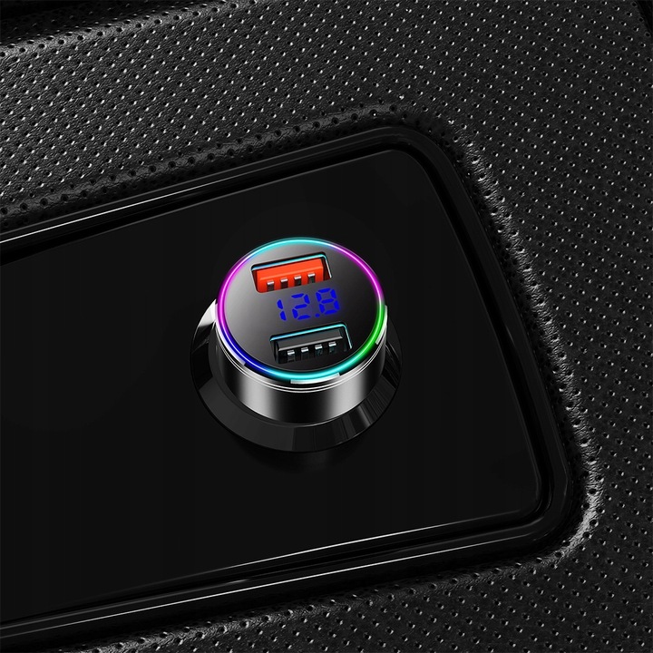 Ładowarka samochodowa Maclean MCE478 W QC 3.0 2xUSB biała