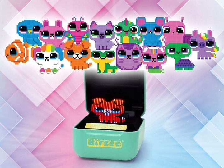 BITZEE INTERAKTYWNE ZWIERZĄTKO CYFROWE HOLOGRAM MIĘTOWE