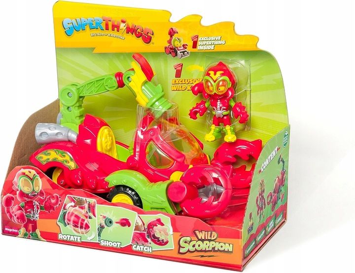 SUPERTHINGS Super Things Zings Zestaw Pojazd Wild Scorpion z Kid Skorpilot
