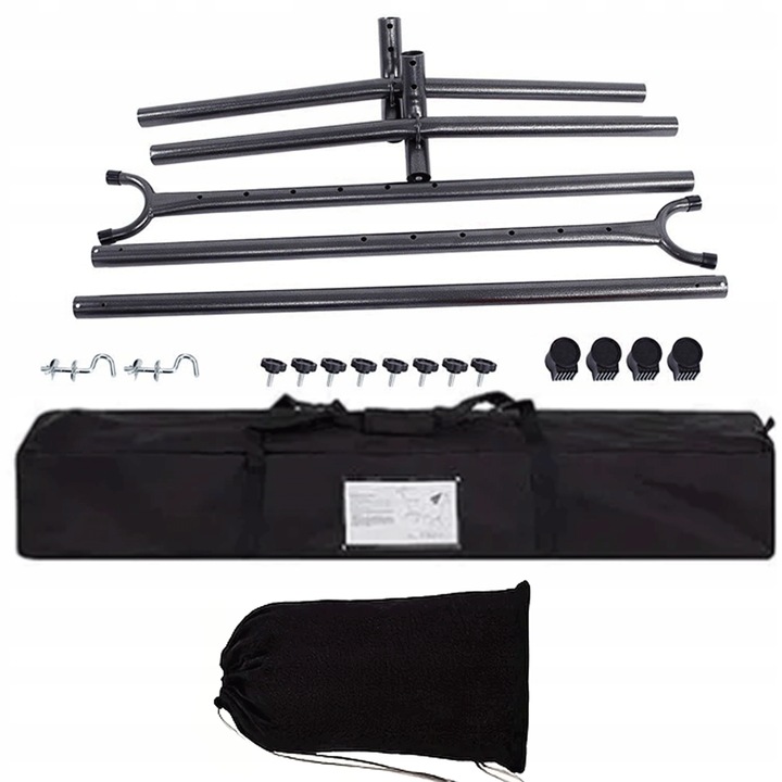 HAMAK BOHO XXL ze STELAŻEM stelaż do hamaka DWUOSOBOWY +wszystkie akcesoria