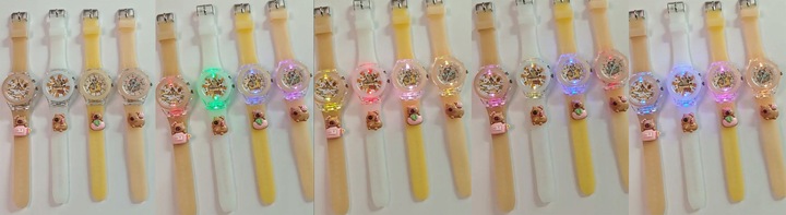 zegarek dziecięcy KAPIBARA dla dziewczynki dzieci ŚWIECĄCY i fosfowyzujący