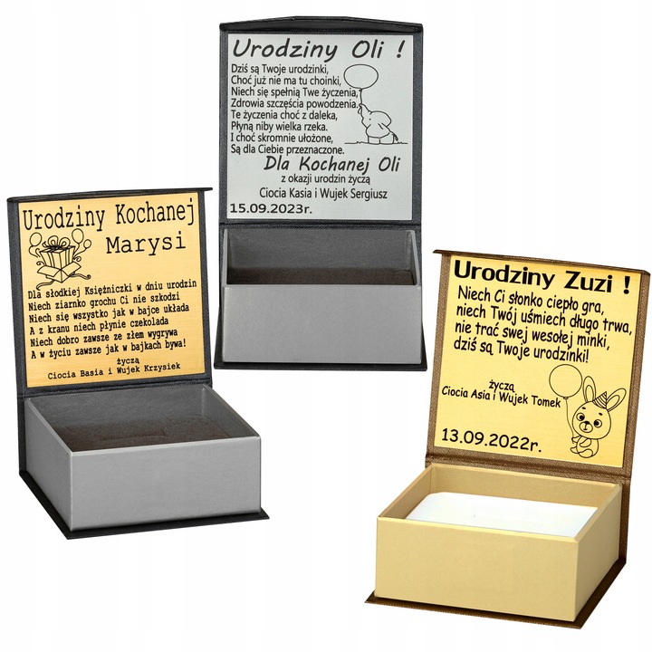 SREBRNE KOLCZYKI DLA DZIEWCZYNKI WISZĄCE + GRAWER