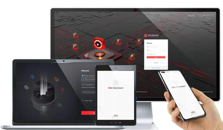 WIDEODOMOFON IP-VIS-PRO PoE Czytnik HiLook Furtka Brama