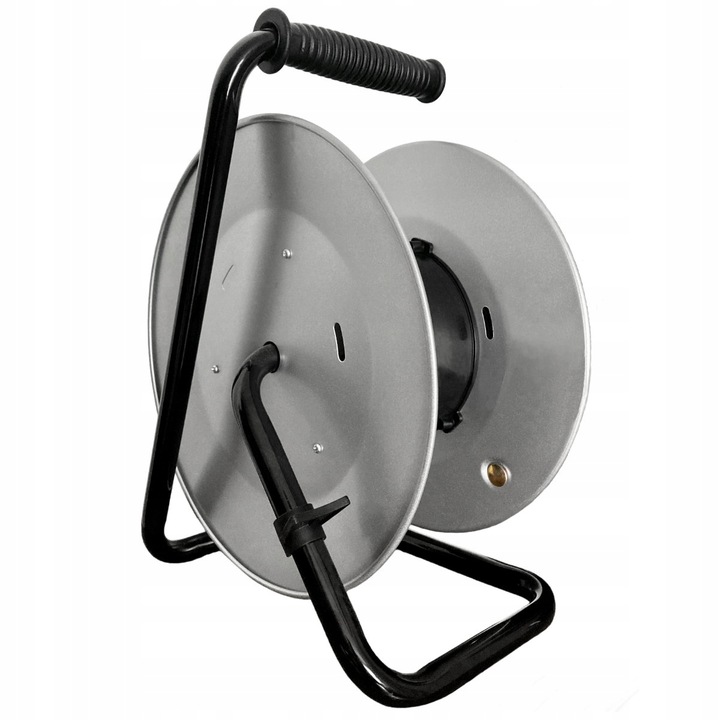 Pusty metalowy bęben na przedłużacz 4 gniazda IP44 do 50m