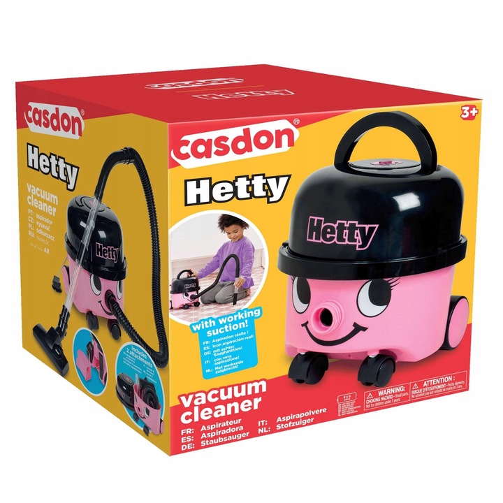 ODKURZACZ DLA DZIECI HETTY Z FUNKCJĄ SSANIA RÓŻOWY CASDON