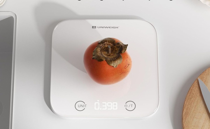 Waga kuchenna szklana UNIWEIGH UNI-EK012B 5KG PREMIUM LED