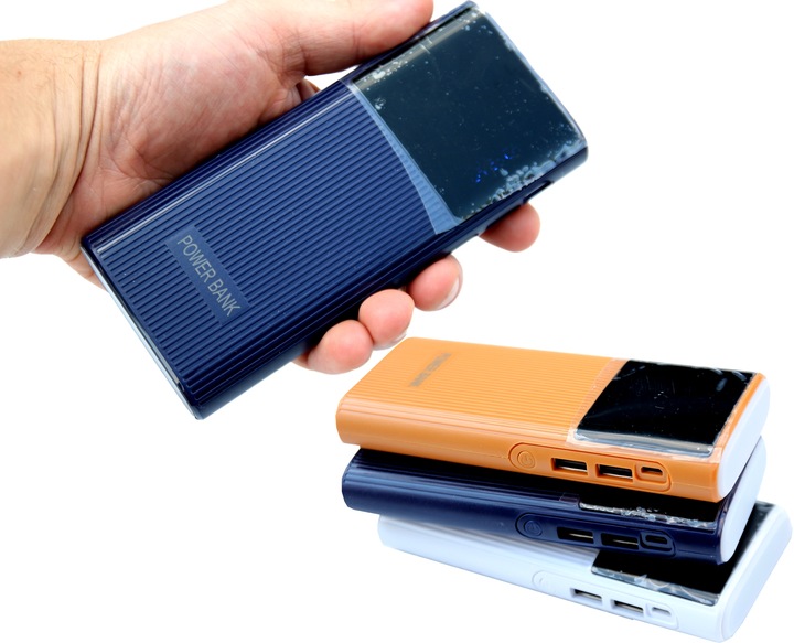 VIP SOLIDNY Mocny Power bank 50000mAh Wyświetlacz 3xUSB Latarka KOLORY