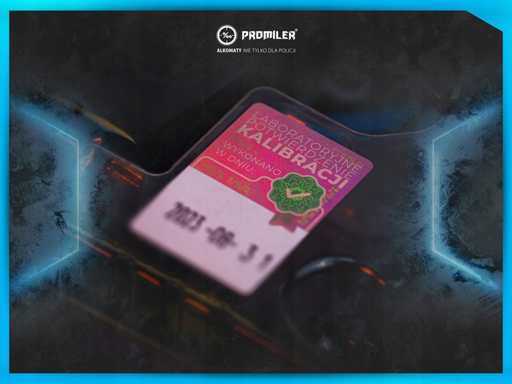 Alkomat PROMILER AL7010 darmowy serwis 24 m-ce