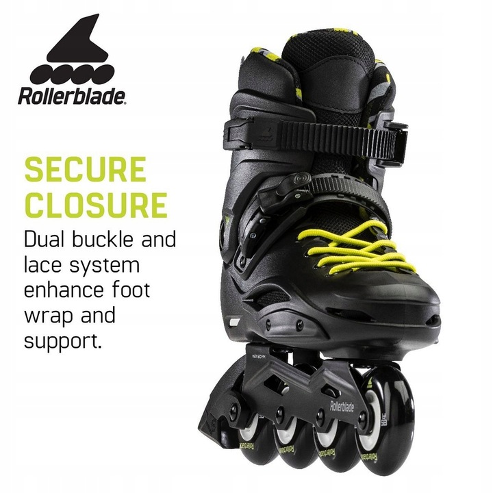 LesznoOkrężna10A! Nowe Rolki Rollerblade RB Cruiser 25,0 Black Yellow Cena!