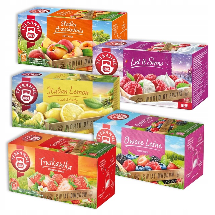 TEEKANNE Zestaw herbat owocowych 5 smaków