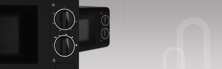 CZARNA KUCHENKA MIKROFALOWA UD MIKROFALÓWKA MIKROFALA WOLNOSTOJĄCA GRILL