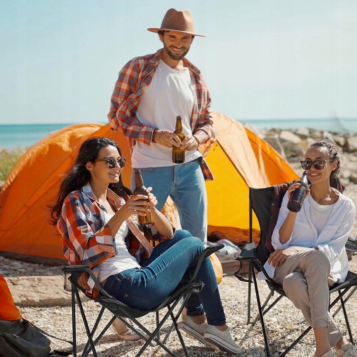 KRZESŁO KEMPINGOWE LEKKIE SKŁADANE KRZESŁO WĘDKARSKIE DLA PLAŻOWE WĘDRÓWKI