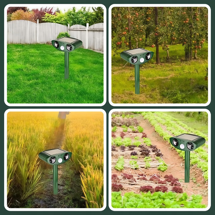 ODSTRASZACZ ZWIERZĄT KOTÓW PSÓW DZIKÓW SAREN PTAKÓW ITP + Lokalizator Ruchu