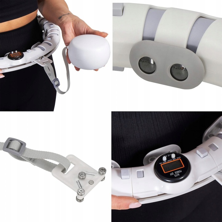 HULA HOP ODCHUDZAJACE SMART LICZNIK WYPUSTKI MODUŁOWY MASAŻER + OBCIĄŻNIK