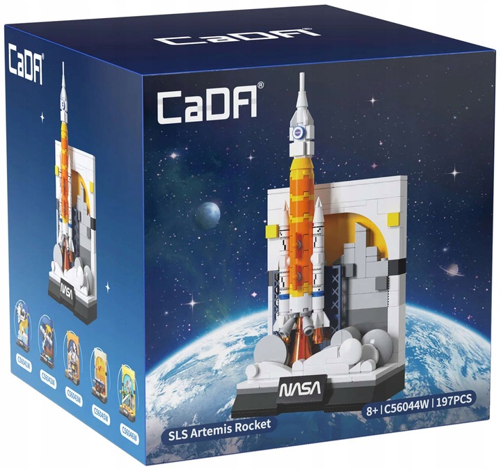 DUŻY ZESTAW KOSMICZNY KLOCKI KONSTRUKCYJNE CADA NASA WYSTAWA 1182 ELEMENTÓW