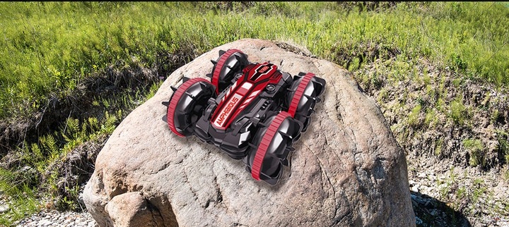 AUTO RC AMFIBIA PŁYWAJĄCY SAMOCHÓD ZDALNIE STEROWANY PILOT + OPASKA NA GEST