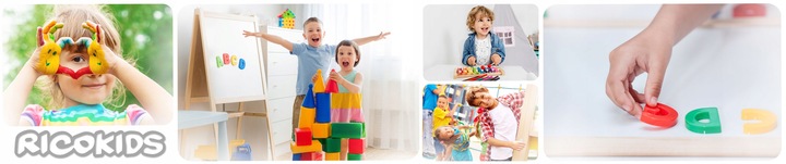 TABLICA DWUSTRONNA EDUKACYJNA DLA DZIECI MAGNETYCZNA KREDOWA + AKCESORIA