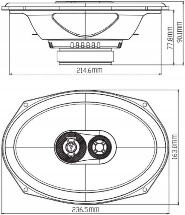 JBL GŁOŚNIKI SAMOCHODOWE 6x9'' ELIPSY OWALE ZESTAW